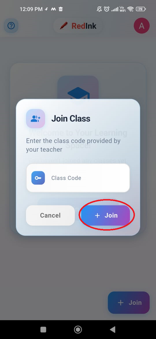 Join Class Step 2